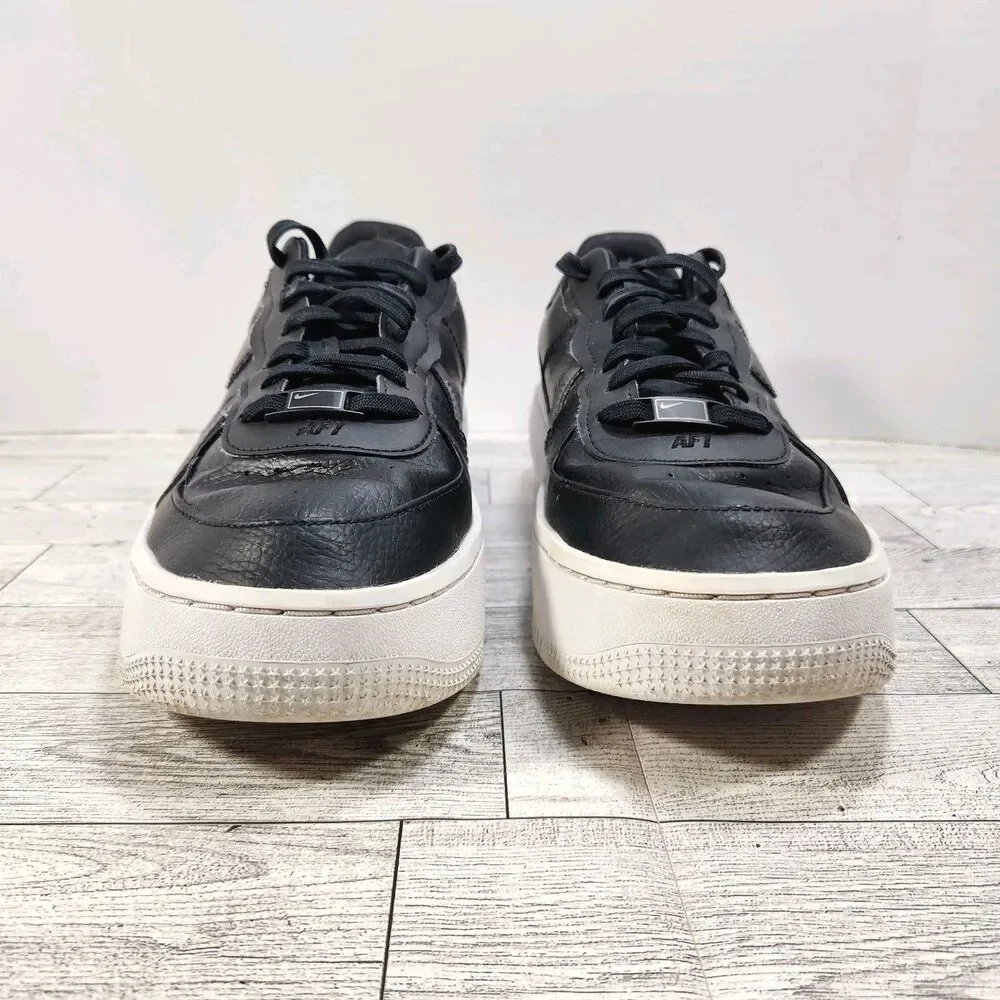 Nike‎ Women's Air Force 1 PLT.AF.ORM Leather Sneakers Size 10 Black DJ9946-001